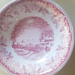 Spode set of 2 soup bowls.
