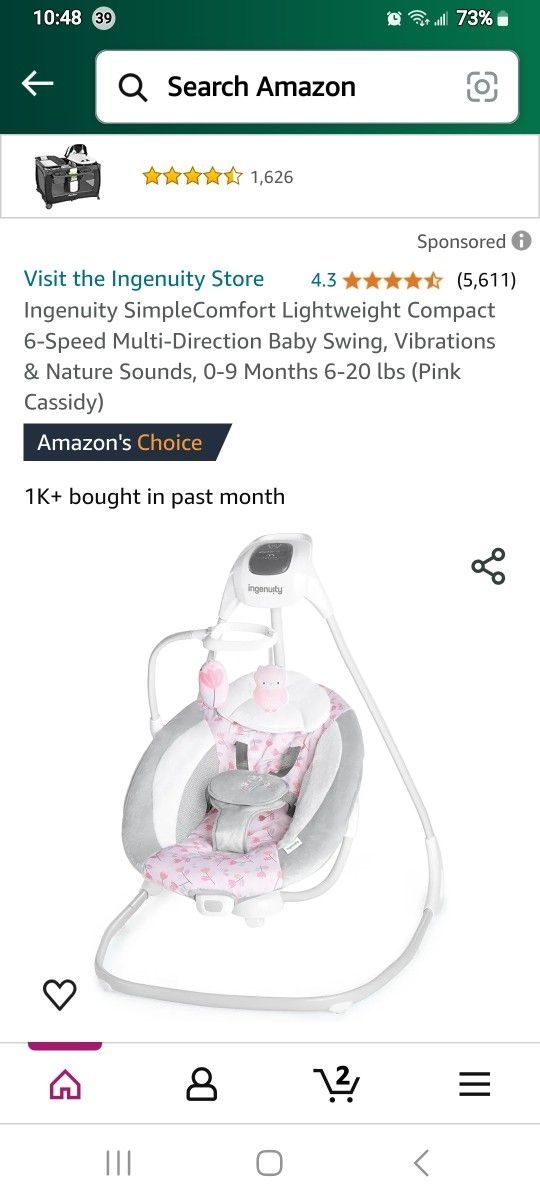 Ingenuity Baby Swing