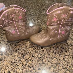 Girl Kids Cowboy Boots Size 9