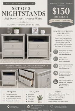 Double side table soft close