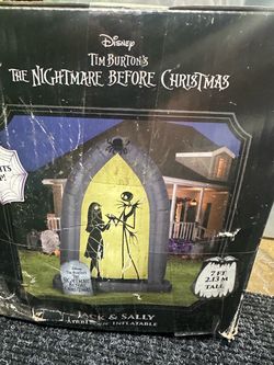 Disney Nightmare Before Christmas Jack & Sally 7ft Inflatable