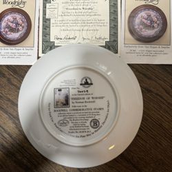 norman rockwell old  plate decoration 