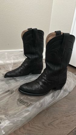 Tecova Jessie midnight Ostrich boots