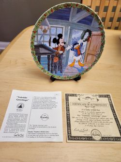 Vintage Disney Yuletide Collector Plate