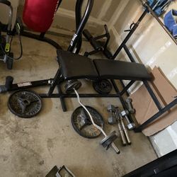 Olympic Standard Bench Press And Weight Sets