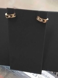 Earrings with stones Yellow Gold 14k (.585) 3.8 grams