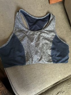 xl blue athletic wear/ sports bra