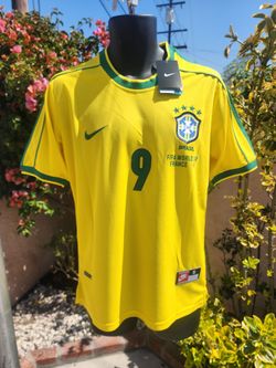 Brasil home ronaldo soccer jersey 1998