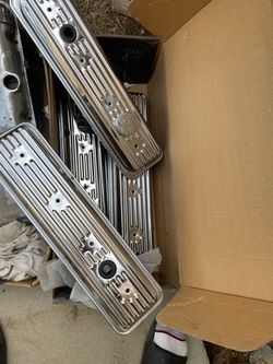 Small block Chevy vortex valve covers chrome