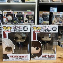 2 VAULTED Devil Wears Prada Funko Pops Miranda Priestly #869 Andy Sachs #868 Toy
