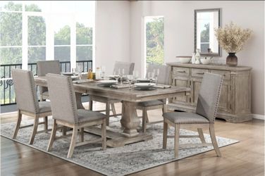 Rustic Dining Table and Chairs Set New in Box