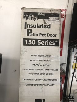 Dog door for sliding patio door