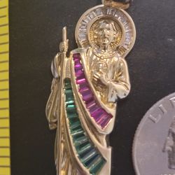 14k Gold, San Judas Pendant