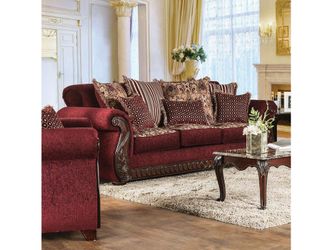 Tabitha Wine & Gold Sofa
