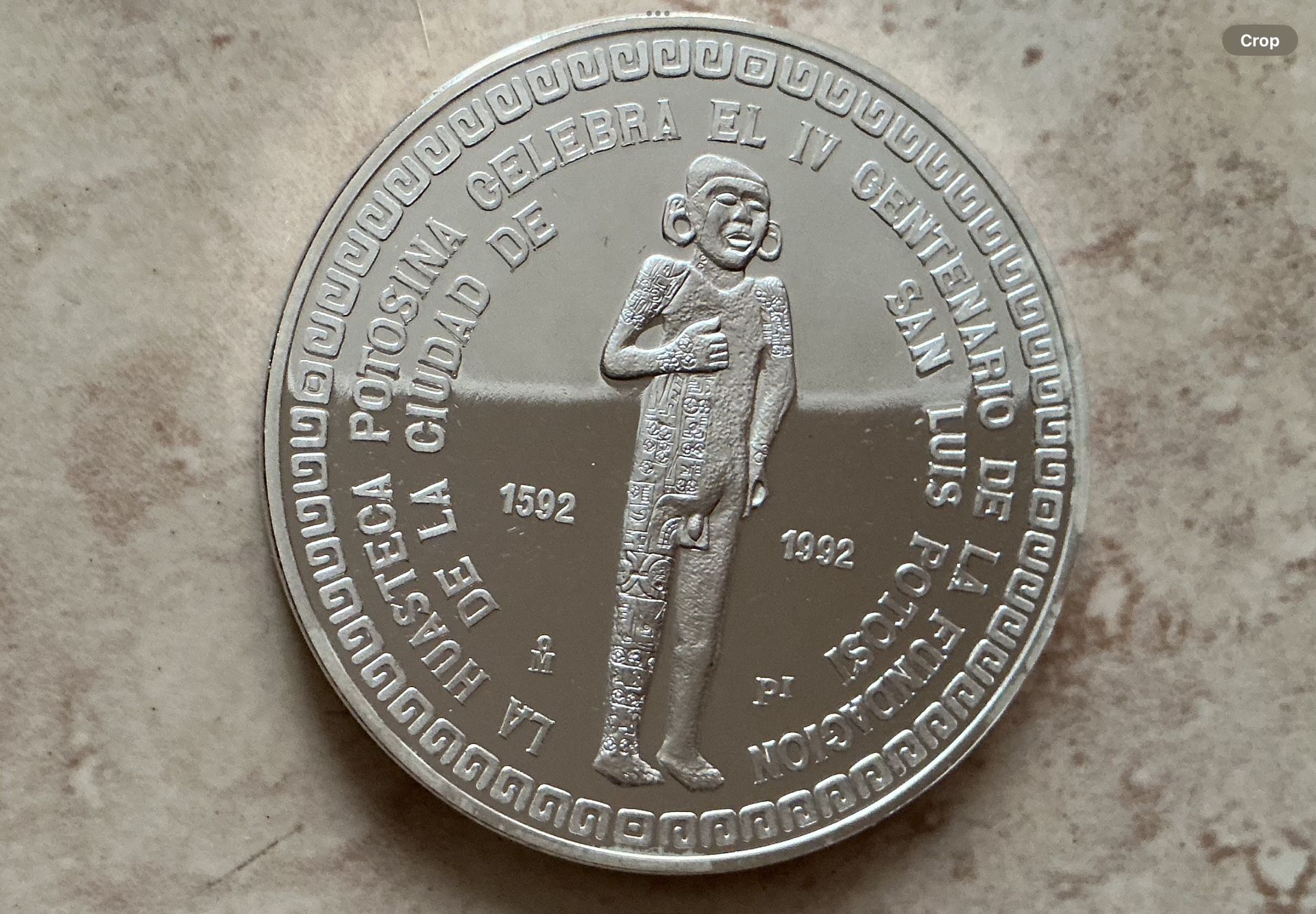 AMAZING CONMEMORATIVE SILVER MEDAL PROOF COIN 2 ONZ El ADOLECENTE UNCIRCULATED