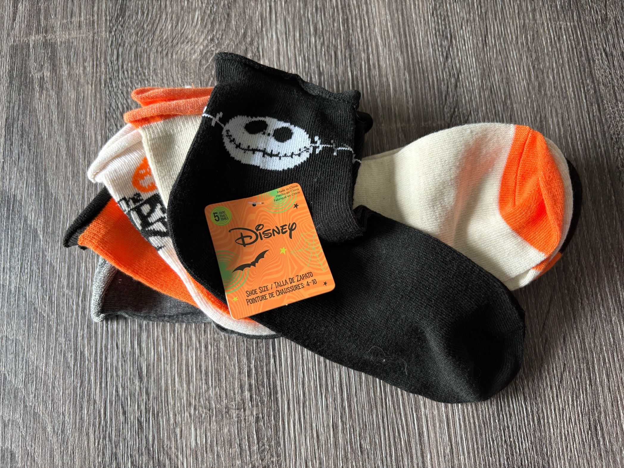 Halloween socks Nightmare Before Christmas Jack Skellington