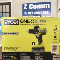 Ryobi One+ HP 18v Brushless Cordless 1/2” Hammer Drill Kit With 4.0AH High Performance Battery, Charger & Tool Bag PBLHM101K Brand New