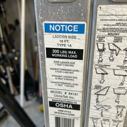 CLIMBTEK Articulating Ladder Aluminum 16’