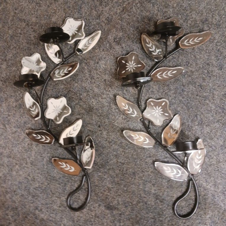 Mirrored Candle Sconches