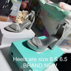 Glitter Heels Sz 6 & 6.5