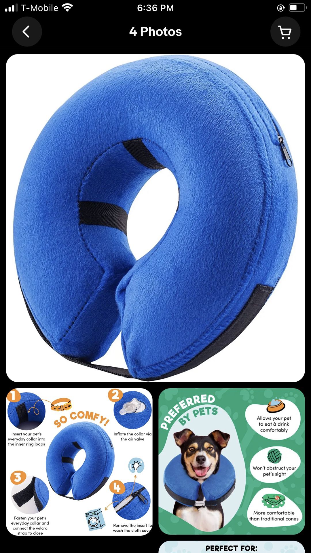 King Dog Inflatable Neck Ring