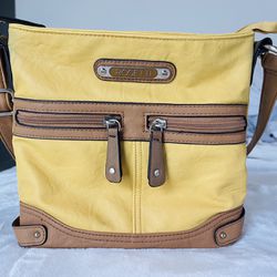 Vintage Rosetti Bag In Mustard And Brown