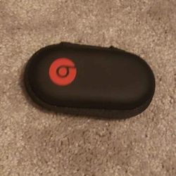 Hard Case For Beats Earbuds-Zipper Case With Inside Pouch