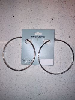 Sterling Silver Hoop Earrings 