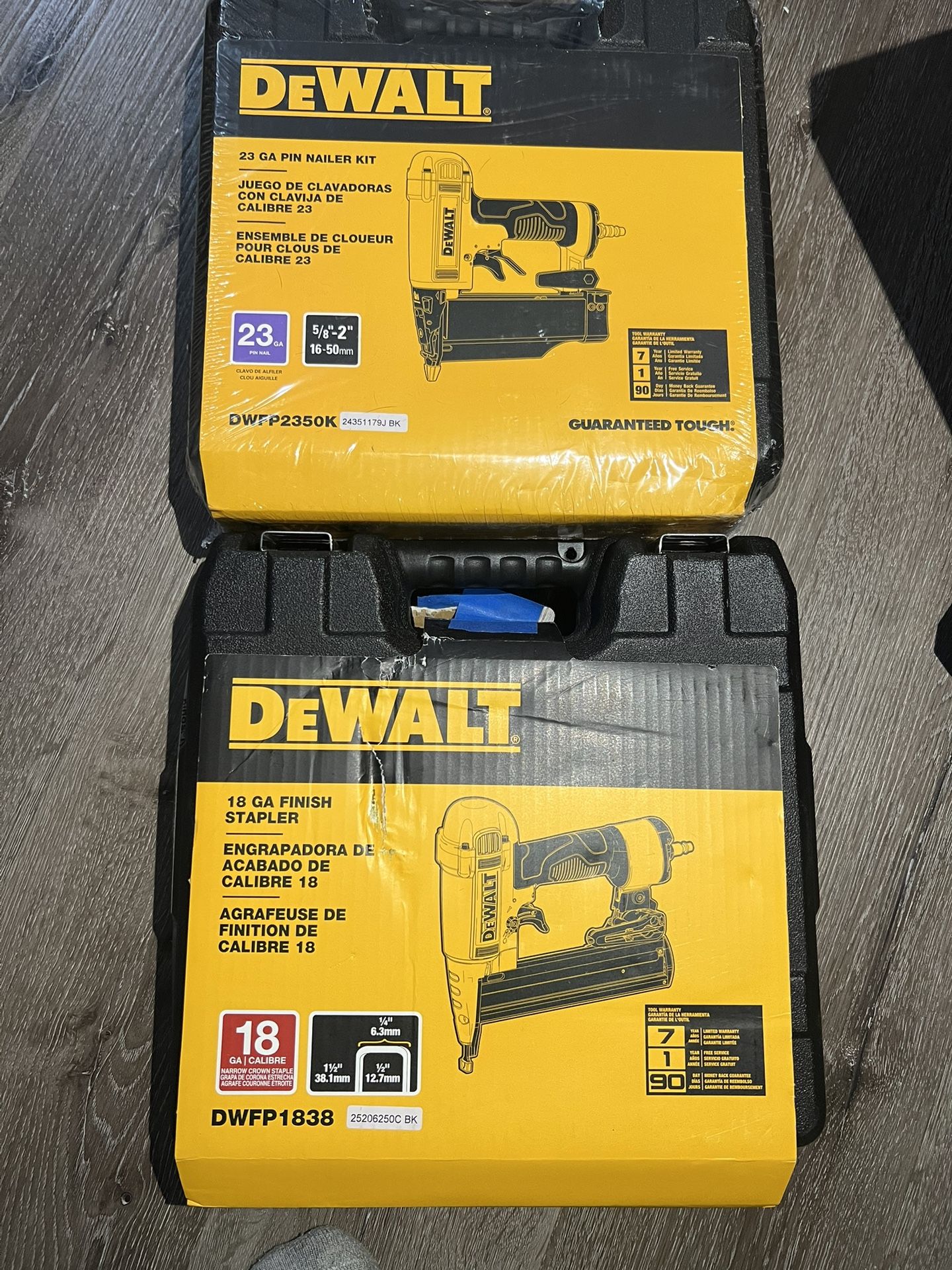 23 Ga Pin Nailer & 18 Ga Finish Stapler