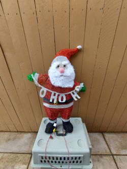 CHRISTMAS DECORATION LIGHT UP SANTA