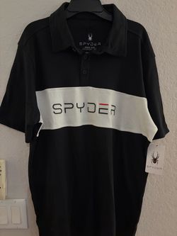 Spyder Men's Polo Shirt Black White