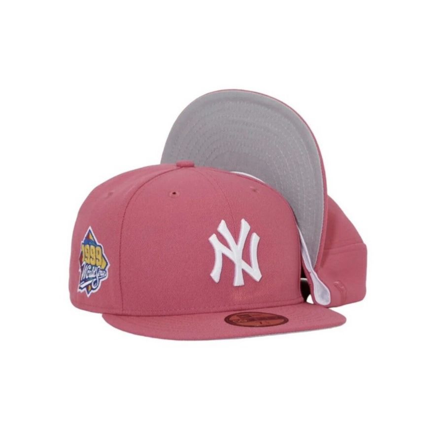 New Era New York Yankees 59FIFTY Fitted Hat Pink 1999 World