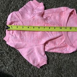 XL hot pink, light pink and purple dog sweatshirts