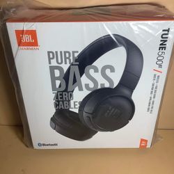 JBL Harman  500BT Bluetooth Wireless Headphones- New Sealed - Black