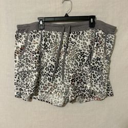 Leopard Print Lounge Shorts