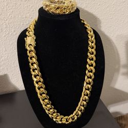 Thick gold plated Miami Cuban