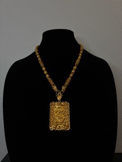 24K Asian gold pendant (gold plated)