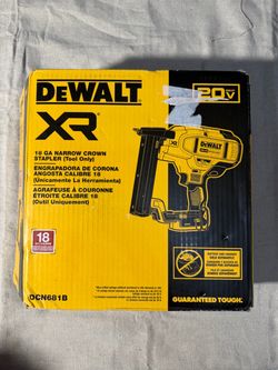 DeWalt XR 20V 18GA Narrow Crown Stapler DCN681B