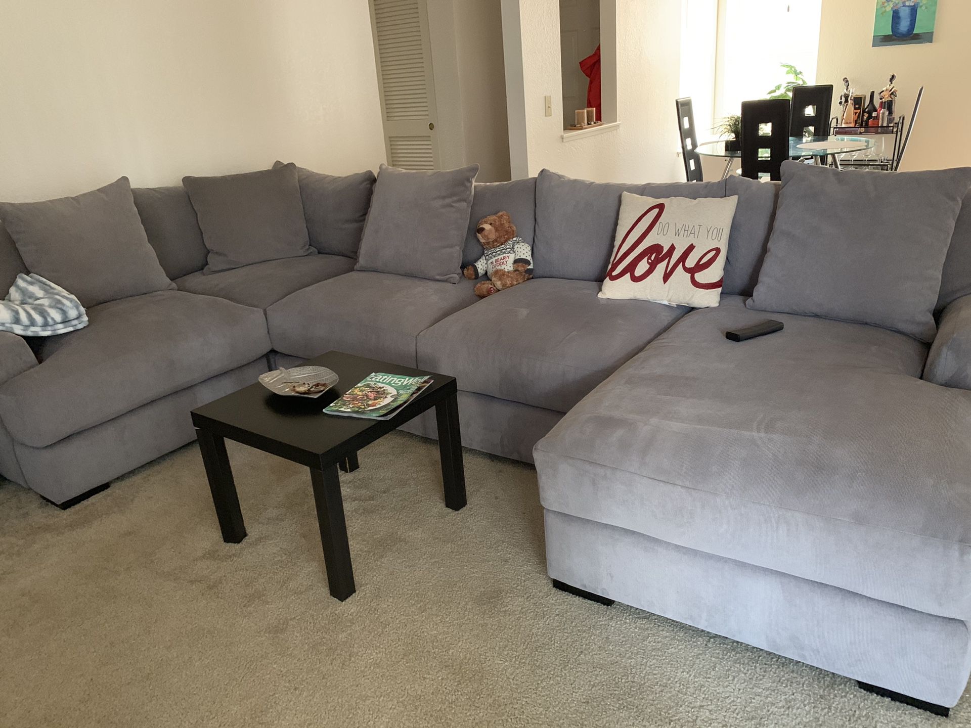 OFFERS ACCEPTED- Rhyder Fabric Sectional custom made from Macy’s