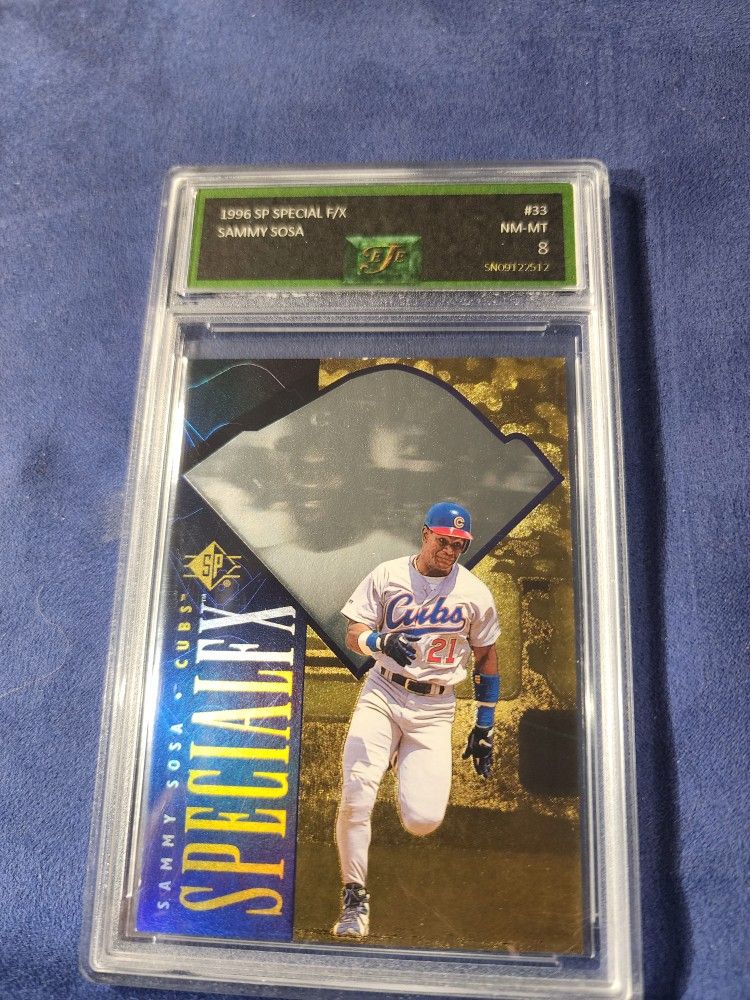 1996 SP Special FX 33 Sammy Sosa  Chicago Cubs EJE 8 NM-MT