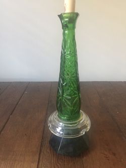 Vintage emerald bottle