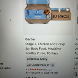 Gerber Chicken And Gravy Baby Food