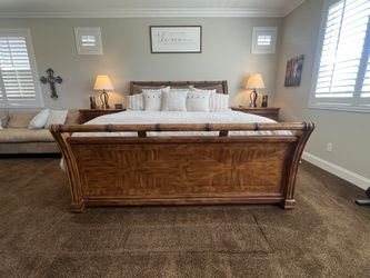 Schnadig American Kaleidoscope Elite King Sleigh Bed 4pc Bedroom Set