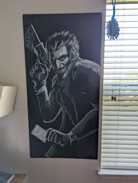 Handmade Original Joker Wall Art