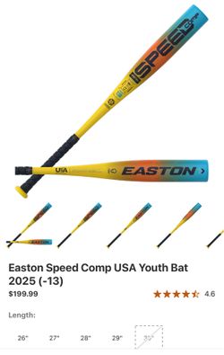Easton Speed Comp USA Baseball Bat 26”/13oz (-13) Like New