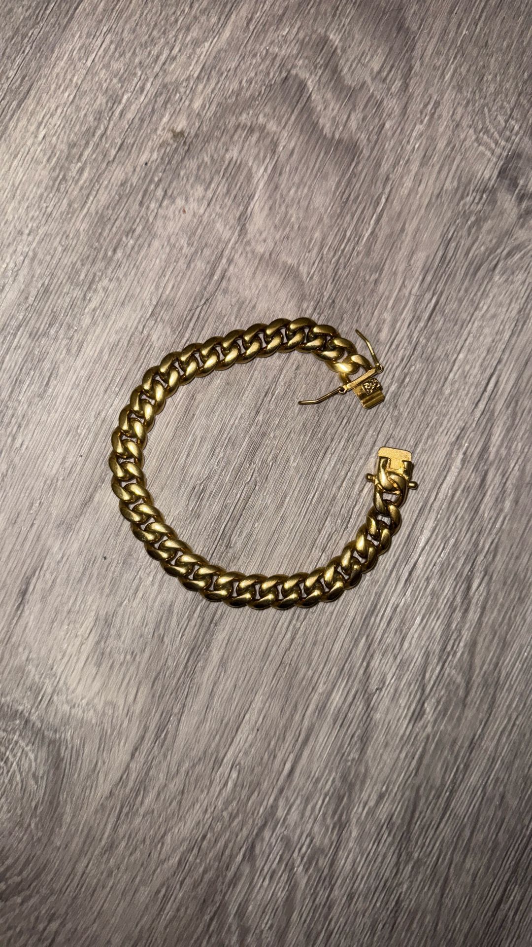 14k Gold Platted Cuban Link Bracelet