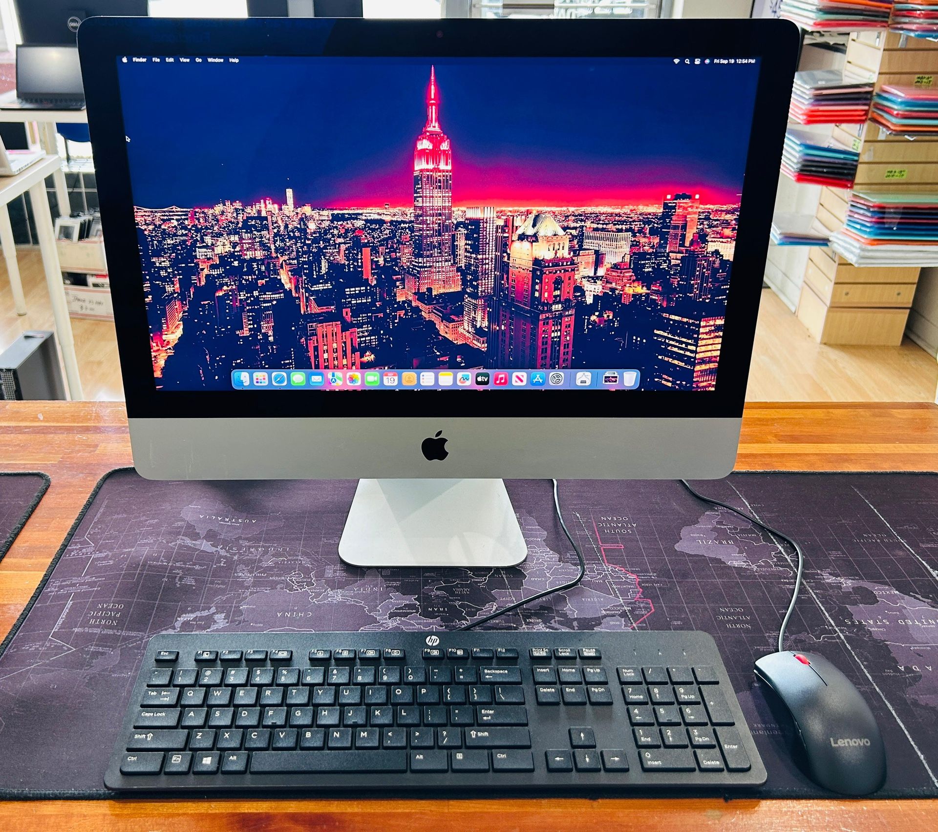 Apple iMac 21” 4K Retina 3Ghz Core i5 16GB RAM 500GB SSD Radeon Pro 555 2GB Graphics Os Ventura