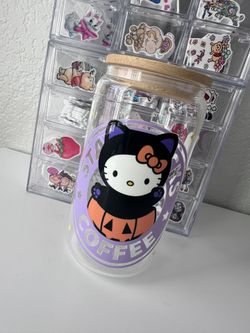 Halloween Hello Kitty 16oz Libbey Glass