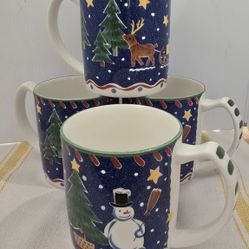 Mikasa China Christmas Glow fashion coffee mugs