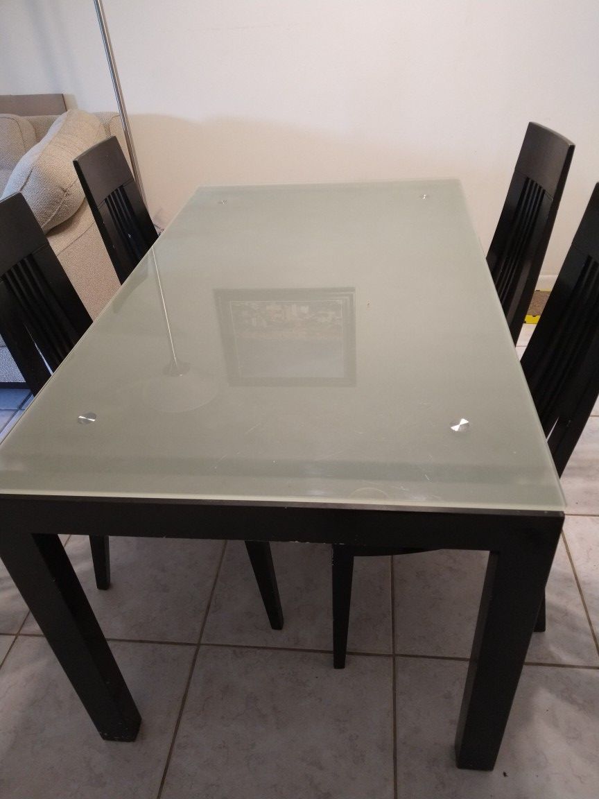 Glass Kitchen Table